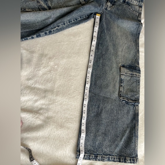 Girl Blue Cargo Jeans - Picture 9 of 9